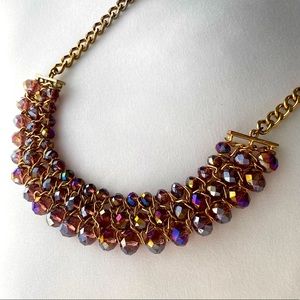 fashion necklaces with purple-ish beads